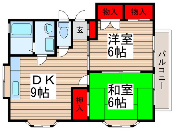 コスモハイツの物件間取画像